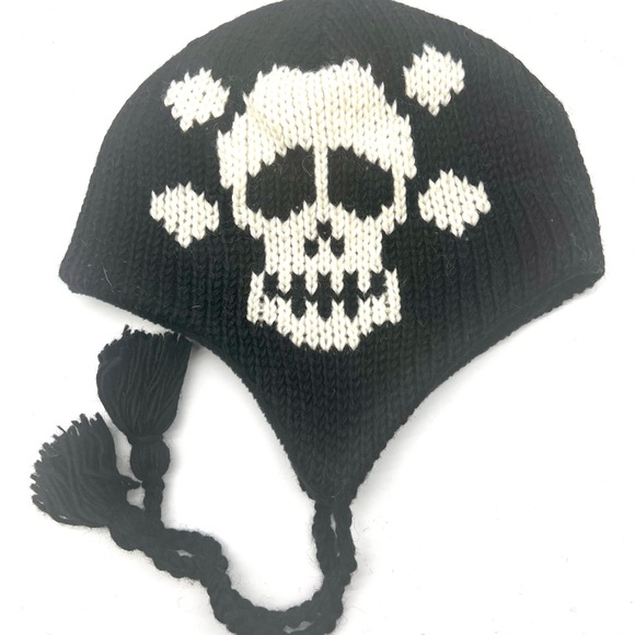 Handmade Skull Beanie Gothic Style - Picture 2 of 11
